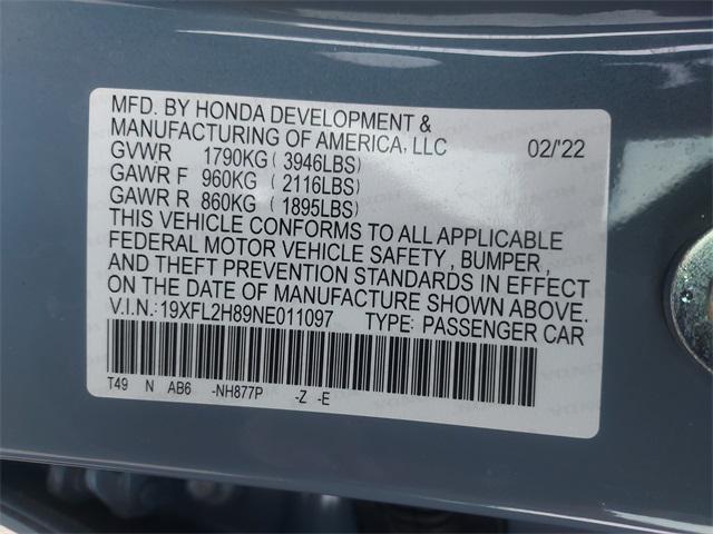 used 2022 Honda Civic car, priced at $25,499
