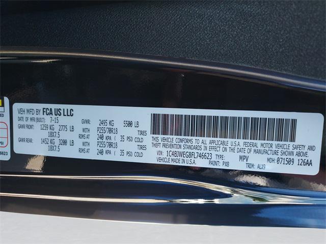 used 2015 Jeep Wrangler Unlimited car, priced at $18,679
