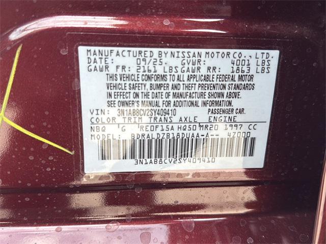 new 2025 Nissan Sentra car, priced at $22,617