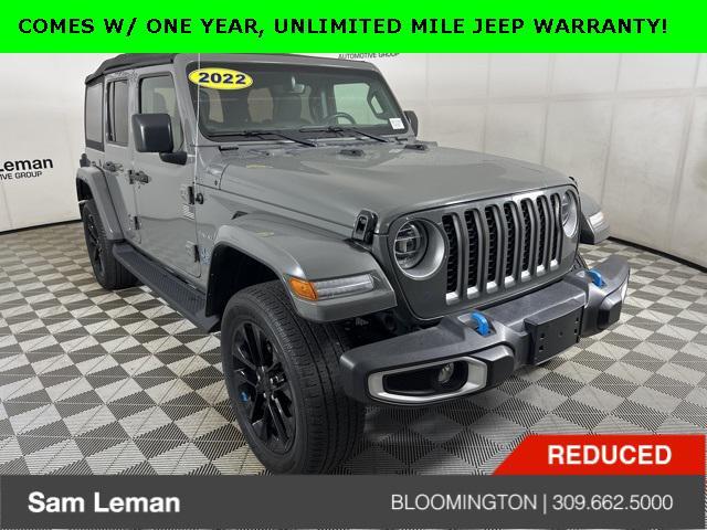 used 2022 Jeep Wrangler Unlimited 4xe car, priced at $28,990