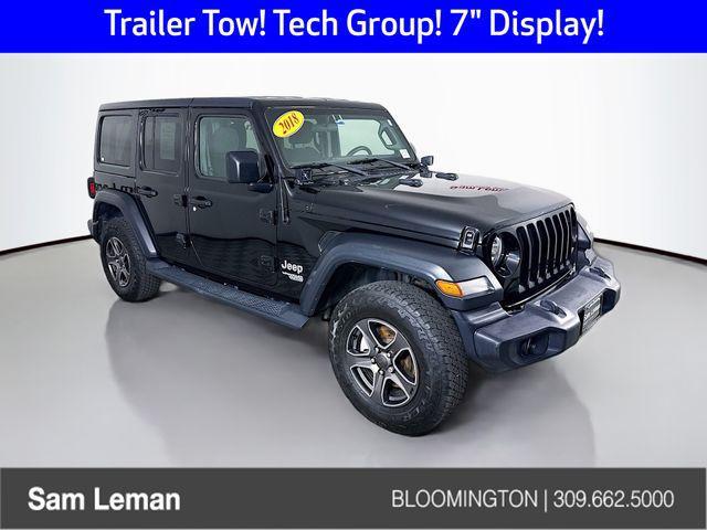 used 2018 Jeep Wrangler Unlimited car, priced at $23,999