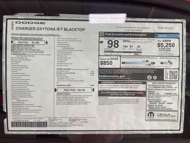 new 2025 Dodge Charger Daytona car, priced at $47,480