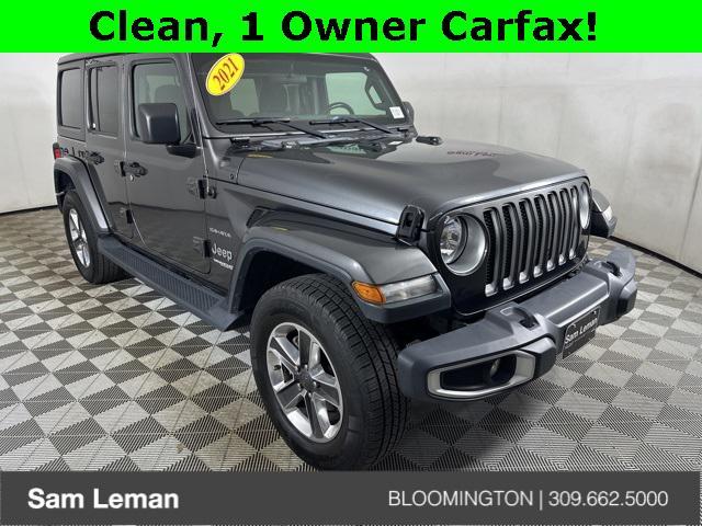 used 2021 Jeep Wrangler Unlimited car, priced at $28,677