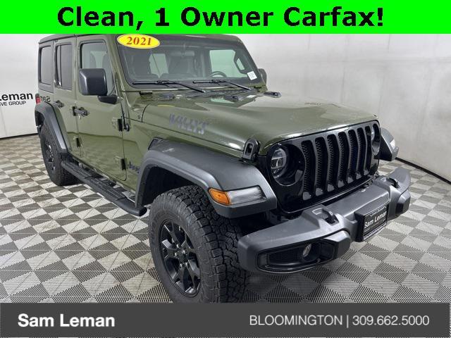 used 2021 Jeep Wrangler car, priced at $28,250