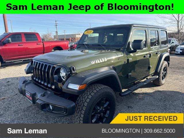 used 2021 Jeep Wrangler car, priced at $28,677