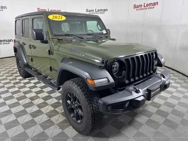 used 2021 Jeep Wrangler car, priced at $28,250