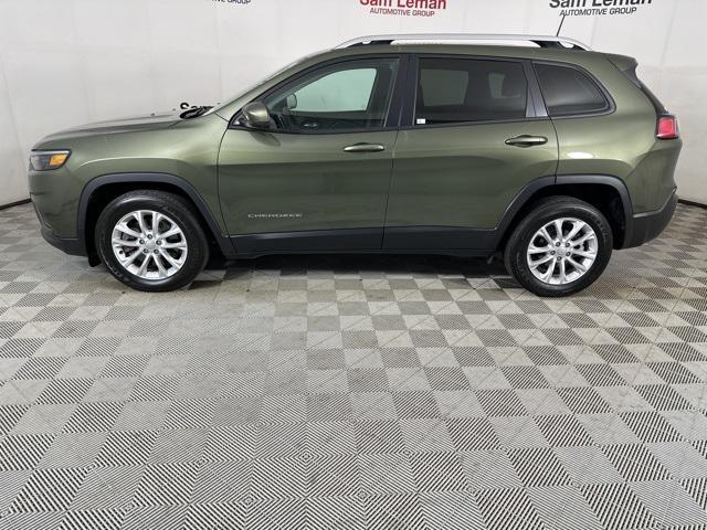 used 2021 Jeep Cherokee car, priced at $18,250