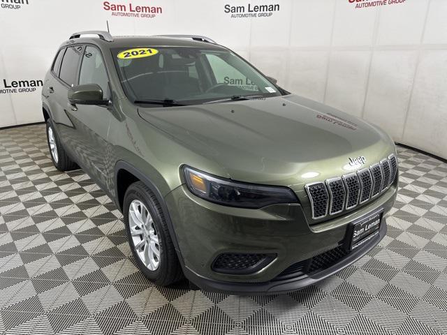 used 2021 Jeep Cherokee car, priced at $18,250