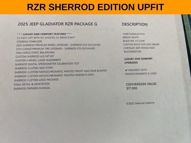 new 2025 Jeep Gladiator car, priced at $65,410