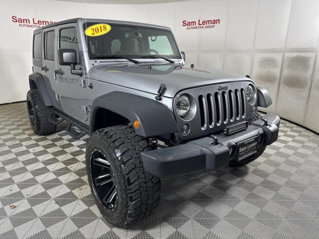 used 2018 Jeep Wrangler JK Unlimited car, priced at $24,900