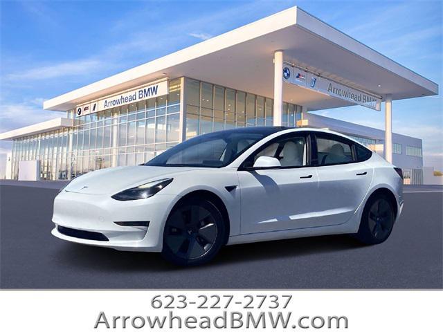 used 2022 Tesla Model 3 car, priced at $23,456