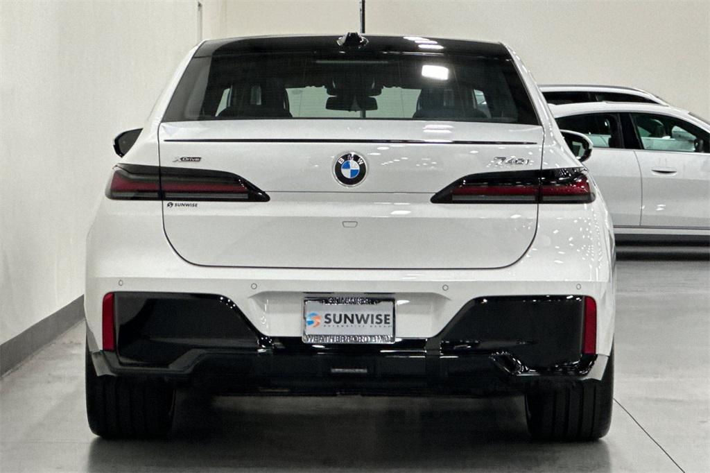 new 2025 BMW 740 car, priced at $107,525