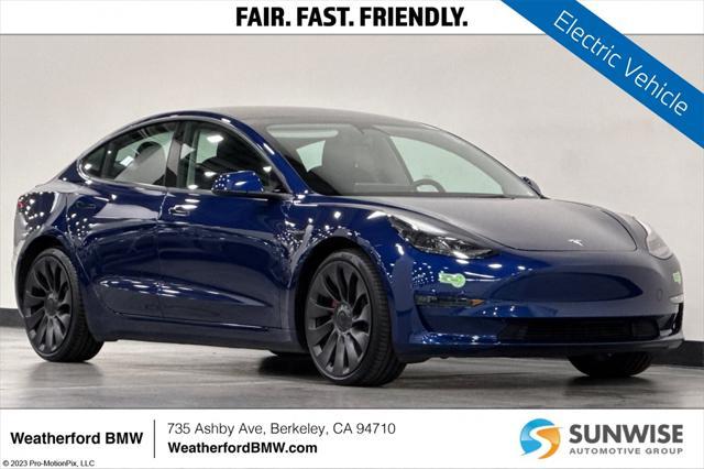 used 2023 Tesla Model 3 car, priced at $29,500
