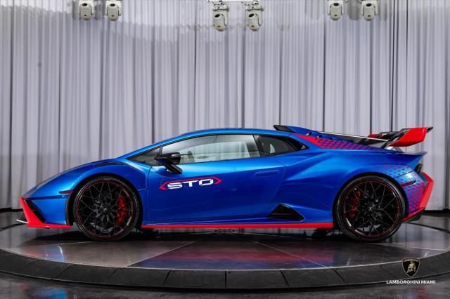 used 2021 Lamborghini Huracan STO car, priced at $381,950