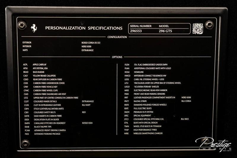 used 2023 Ferrari 296 GTS car, priced at $427,950
