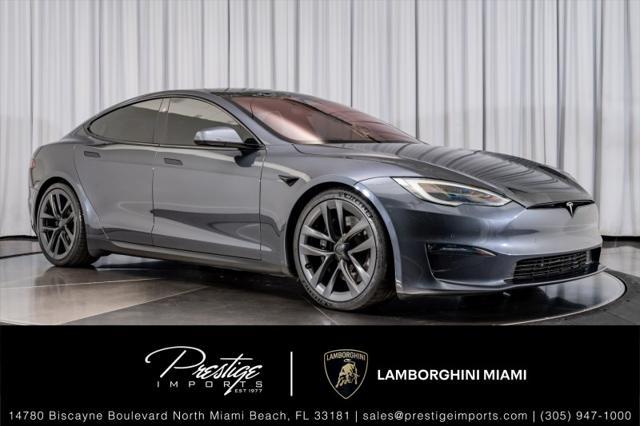 used 2021 Tesla Model S car, priced at $55,950