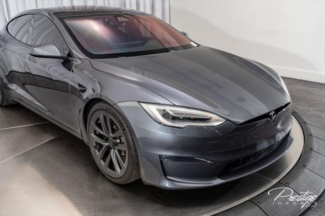 used 2021 Tesla Model S car, priced at $55,950