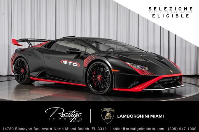 used 2022 Lamborghini Huracan STO car, priced at $383,950