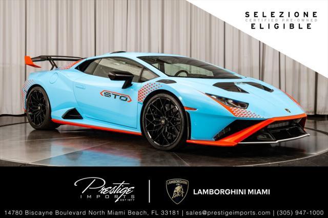 used 2022 Lamborghini Huracan STO car, priced at $391,950