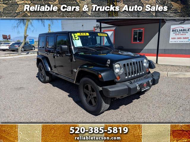 used 2013 Jeep Wrangler Unlimited car, priced at $18,588