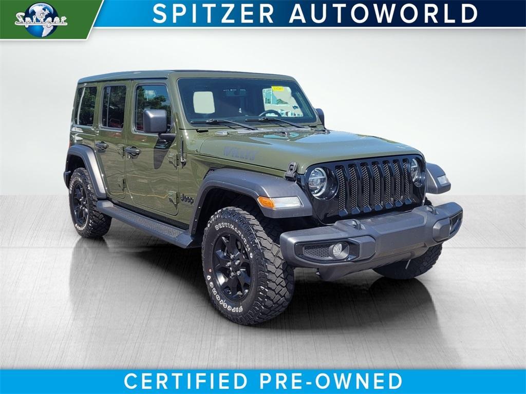 used 2021 Jeep Wrangler Unlimited car, priced at $31,399