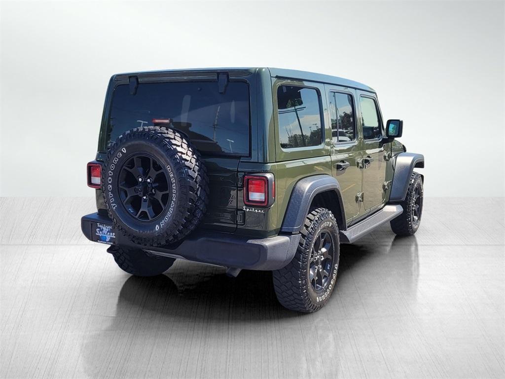 used 2021 Jeep Wrangler Unlimited car, priced at $31,399