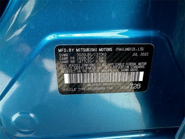 used 2022 Mitsubishi Mirage car, priced at $18,877
