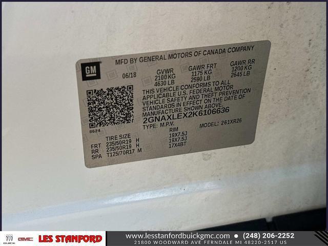 used 2019 Chevrolet Equinox car, priced at $11,595