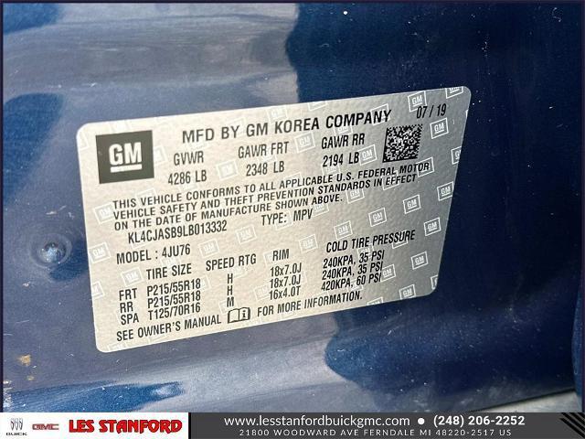 used 2020 Buick Encore car, priced at $13,860