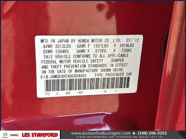 used 2013 Honda Fit car, priced at $8,399