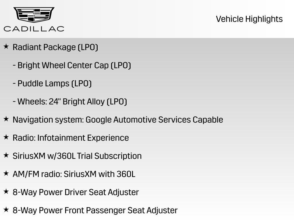 new 2025 Cadillac Escalade IQ car, priced at $128,645