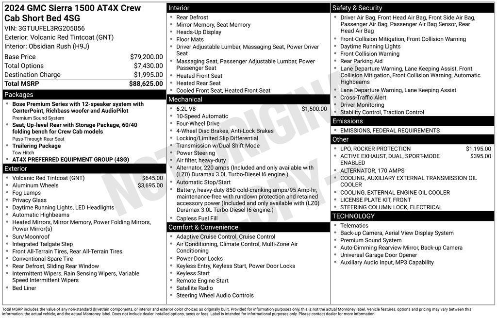 used 2024 GMC Sierra 1500 car, priced at $65,750