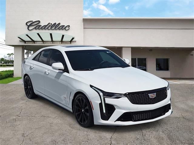 used 2022 Cadillac CT4-V car, priced at $53,900