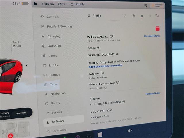 used 2021 Tesla Model 3 car, priced at $22,300