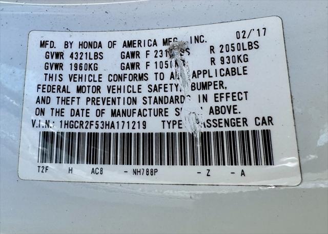 used 2017 Honda Accord car, priced at $15,591