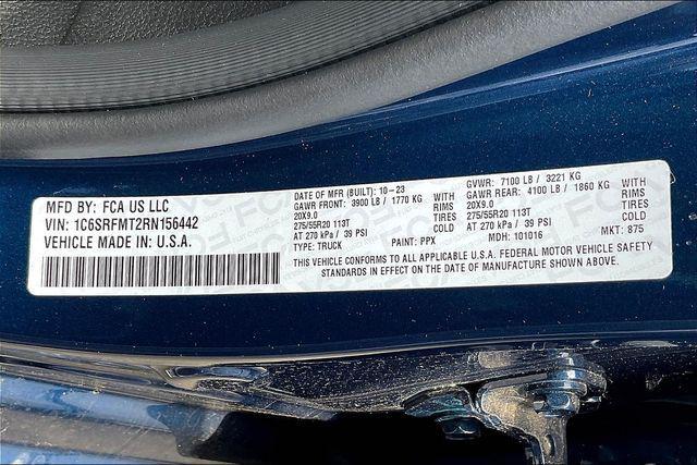 new 2024 Ram 1500 car, priced at $53,820