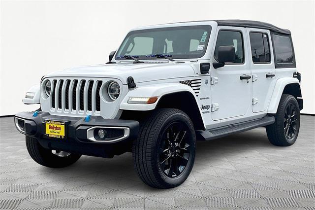 used 2022 Jeep Wrangler Unlimited 4xe car, priced at $33,500