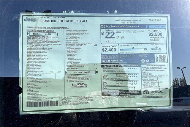 new 2025 Jeep Grand Cherokee car, priced at $39,250