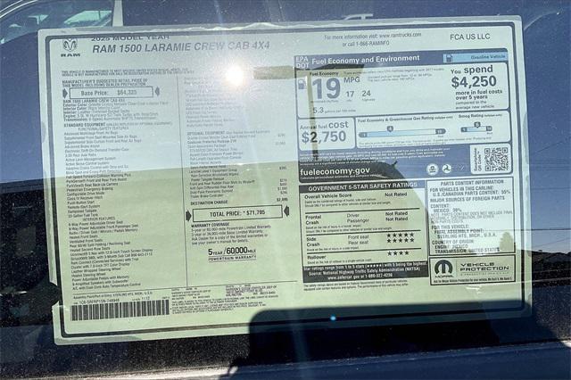 new 2025 Ram 1500 car, priced at $56,908