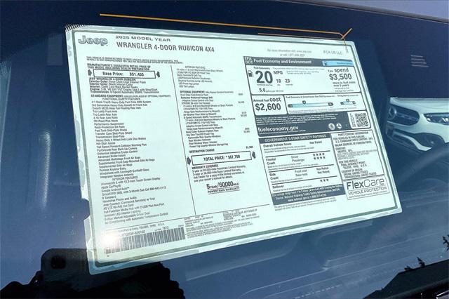 new 2025 Jeep Wrangler car, priced at $65,200