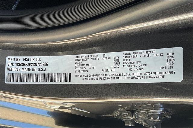 new 2025 Ram 1500 car, priced at $65,961