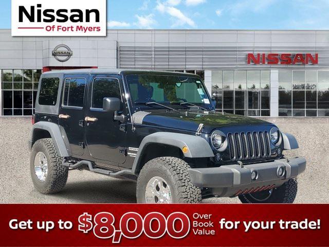 used 2015 Jeep Wrangler Unlimited car, priced at $15,999