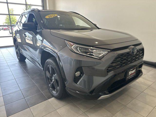 used 2021 Toyota RAV4 Hybrid car, priced at $33,217