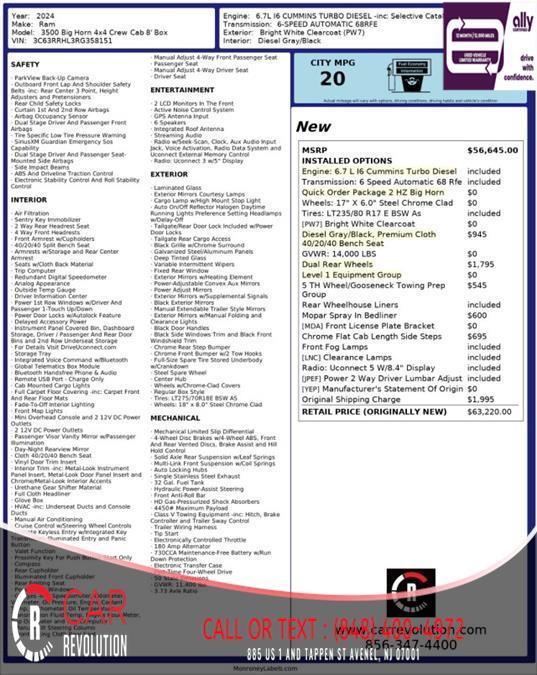 used 2024 Ram 3500 car, priced at $51,999