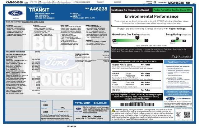 used 2021 Ford Transit-250 car, priced at $27,581