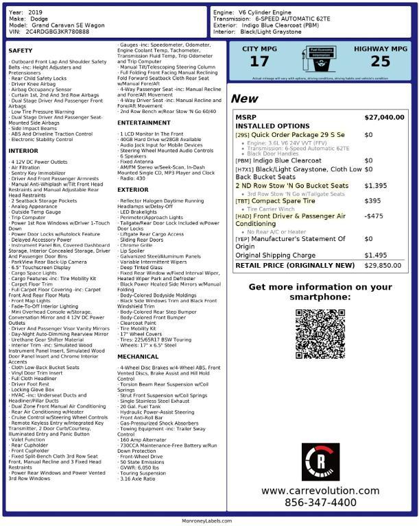 used 2019 Dodge Grand Caravan car, priced at $19,995