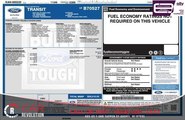 used 2020 Ford Transit-250 car, priced at $17,980
