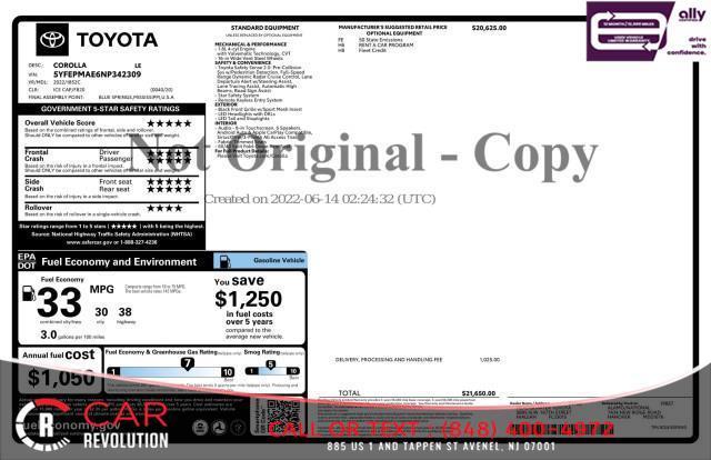 used 2022 Toyota Corolla car, priced at $15,999