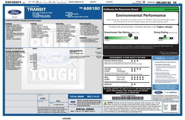 used 2021 Ford Transit-350 car, priced at $28,888