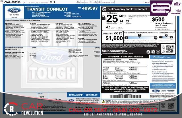 used 2021 Ford Transit Connect car, priced at $15,599